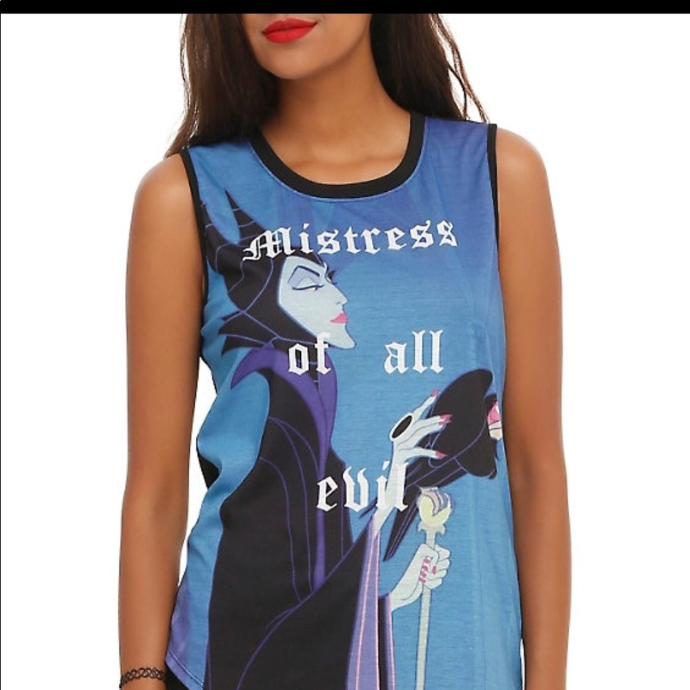 Disney Maleficent sleeveless shirt. Size L.